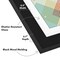 Americanflat 6.5x12 CD & Album Art Display - 4.5x.4.5 Opening for Album Cover & 4.5x.4.5 Opening for Compact Disc with Mounting Board - Shatter Resistant Glass - Hanging Hardware with Easel - Black